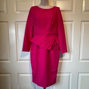 BGL WOMENS PLEATED LONG SLEEVE MIDI DRESS BRAND NEW  40/46